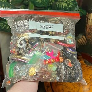 Bulk Jewelry Junk Craft Repurpose Upcycling Gallon Size Bag